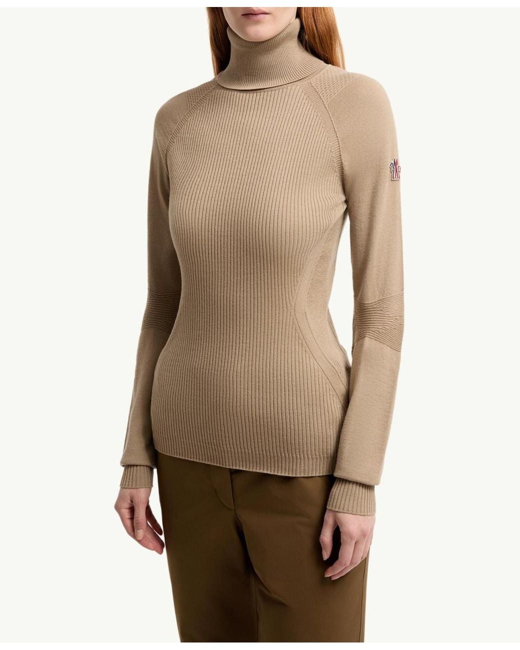Moncler Natural Grenoble Apres Ski Turtleneck Sweater