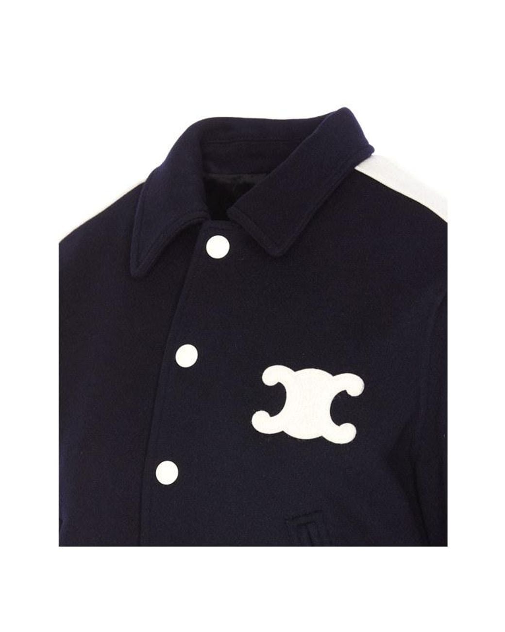 Céline Blue Triomphe Teddy Jacket