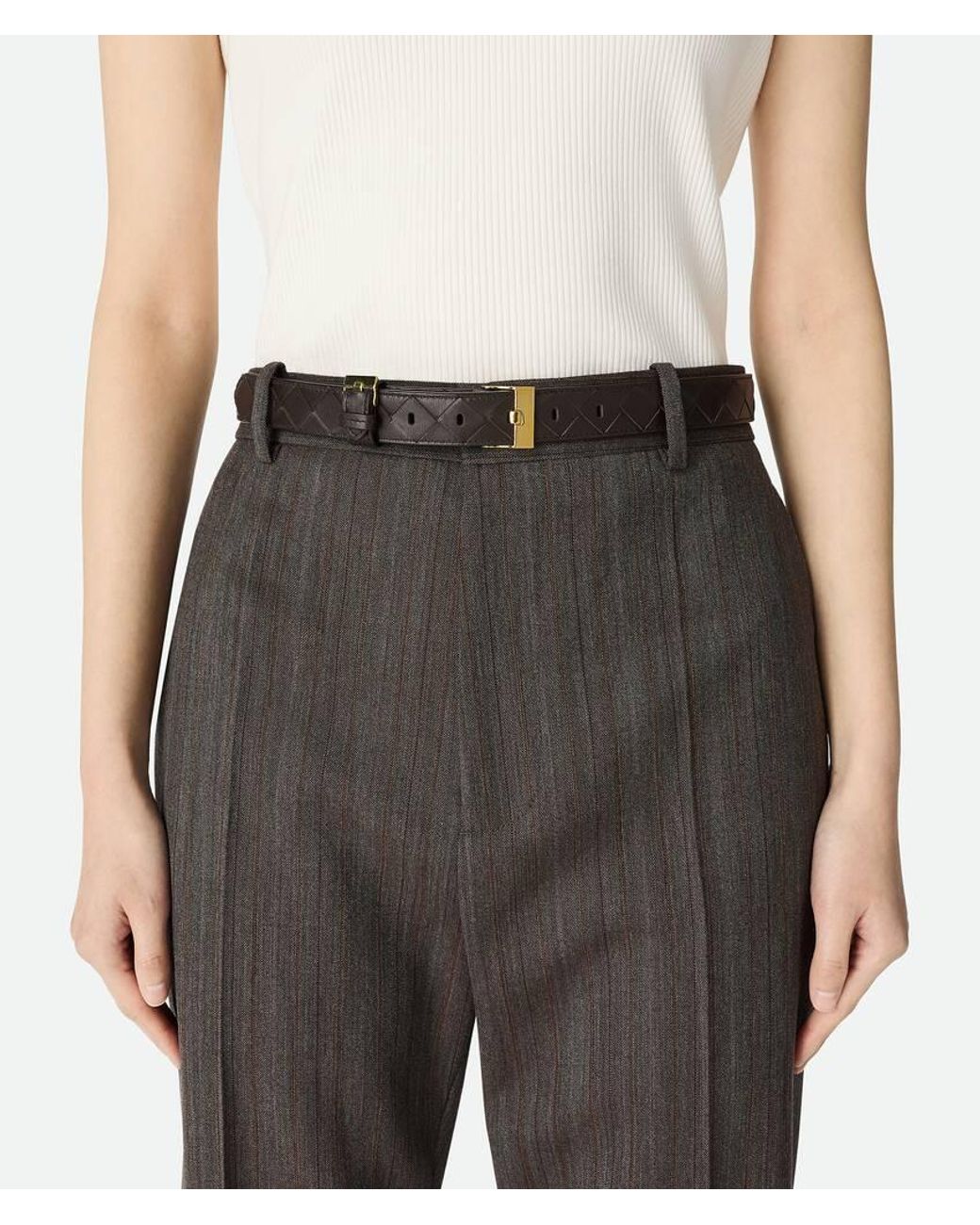 Bottega Veneta Black Watch Belt