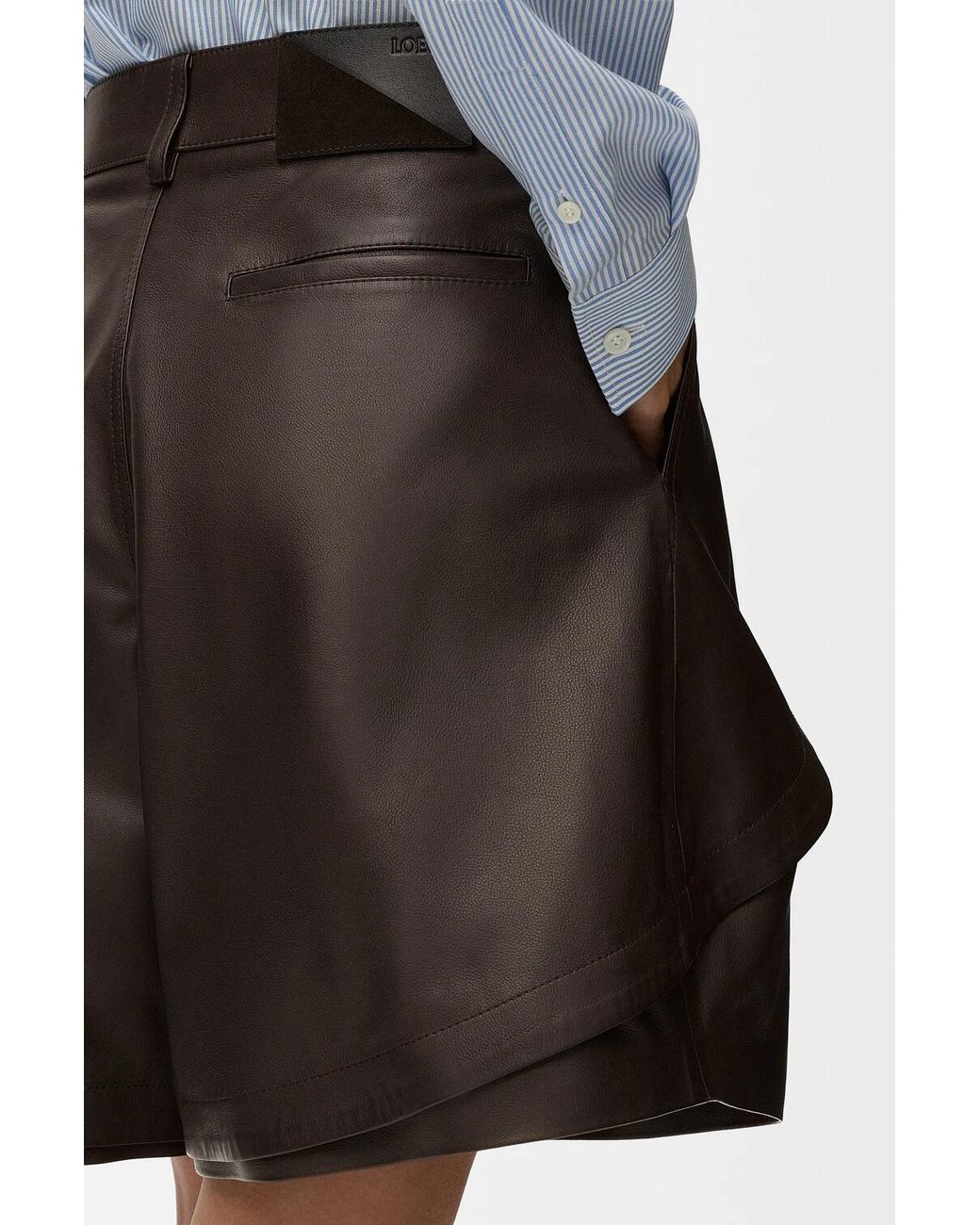 Loewe Brown Logo Shorts