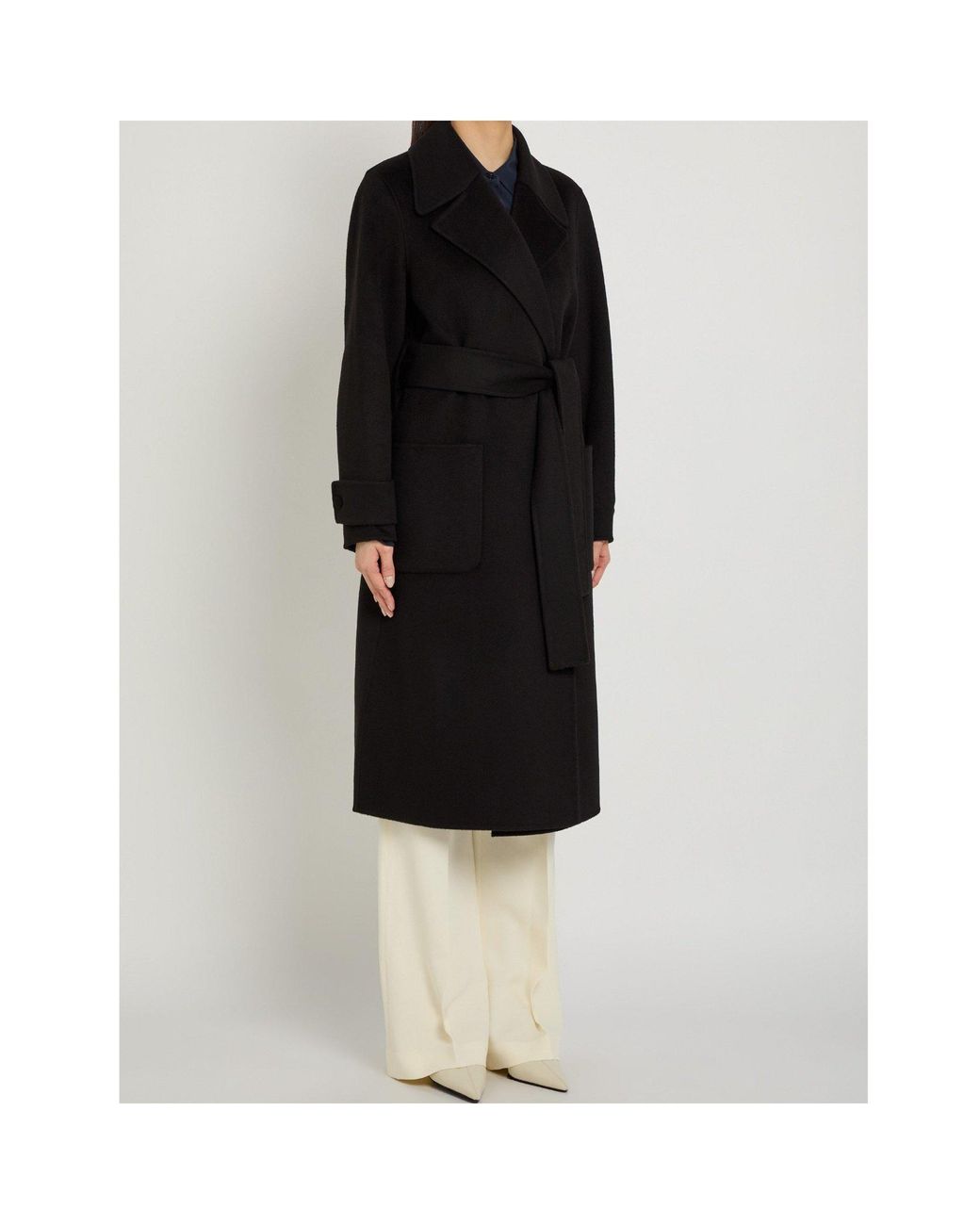 Joseph Black Belted Coat