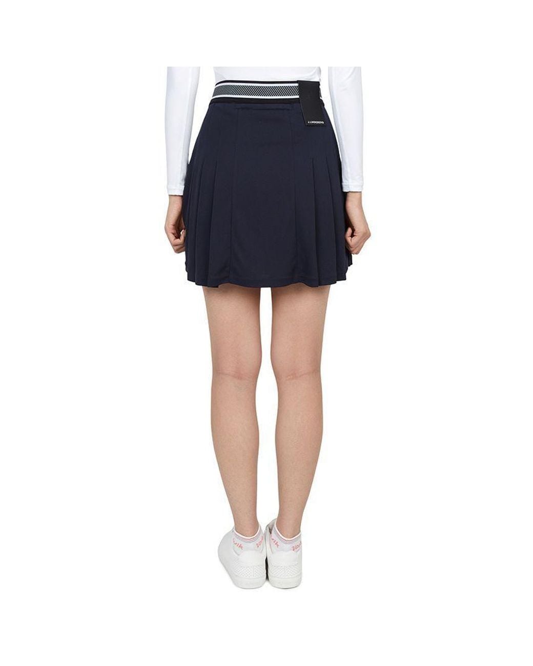 J.Lindeberg Blue Pleated Midi Skirt