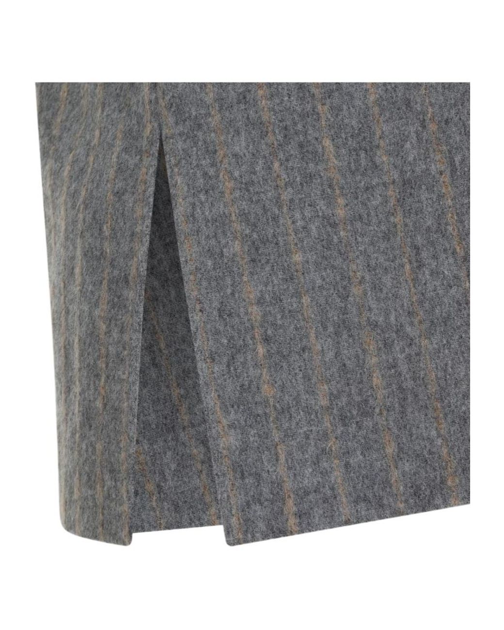 Carven Gray Pinstripe Vest