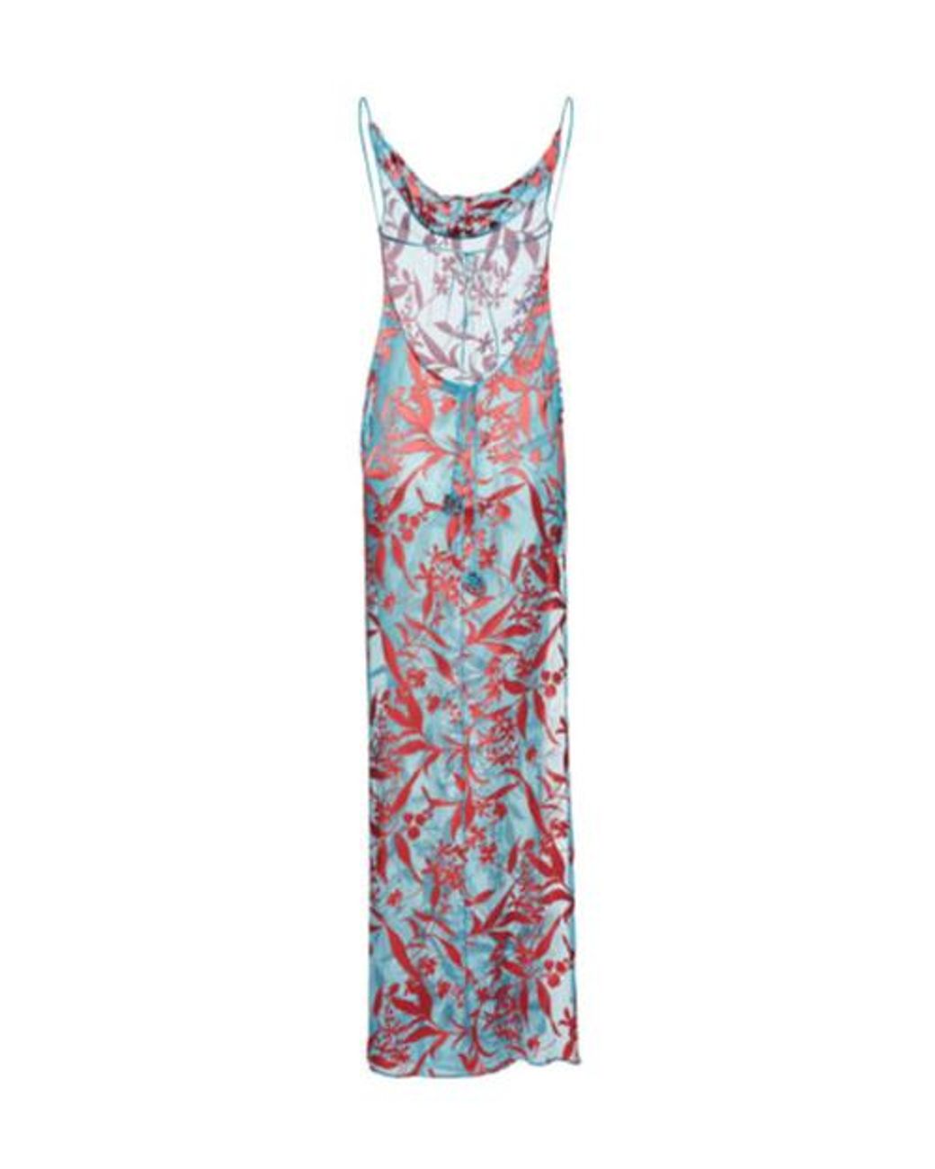 Magda Butrym Blue Chiffon Dress