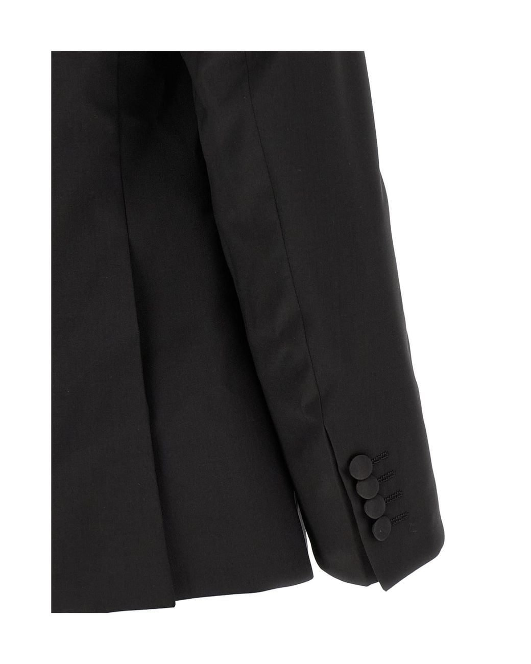 Pal Zileri Black Satin Lapel Two-Piece Suit for men