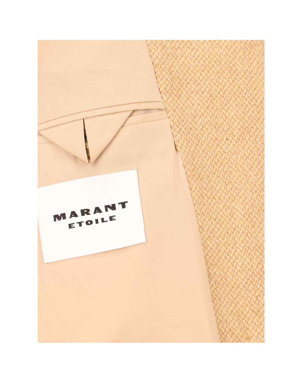 Isabel Marant Natural Double-Breasted Coat