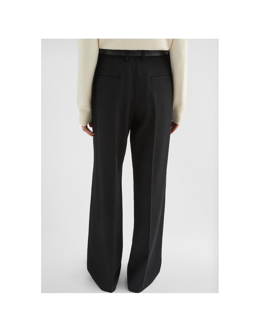 Jil Sander Black Wool Gabardine Tailored Trousers