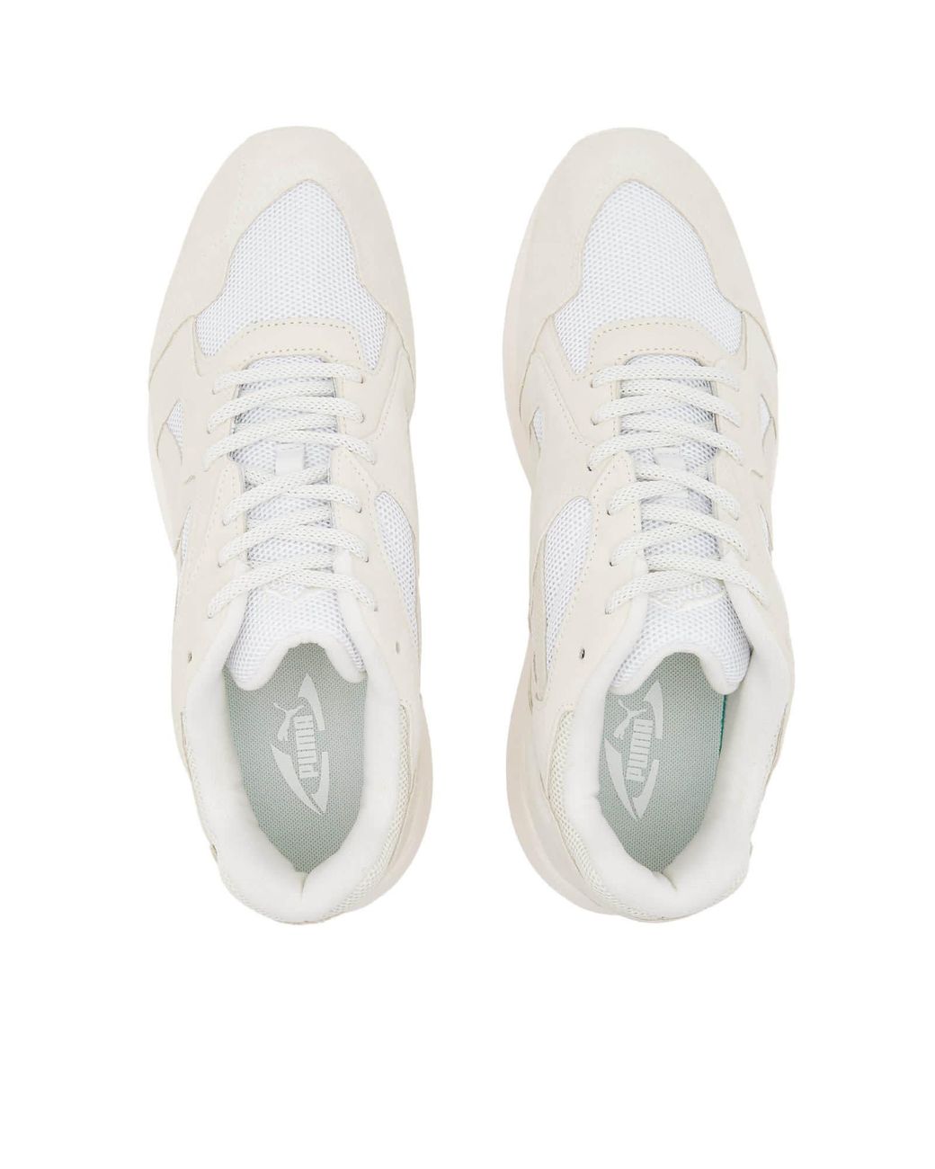PUMA White Prevail Premium Sneakers for men