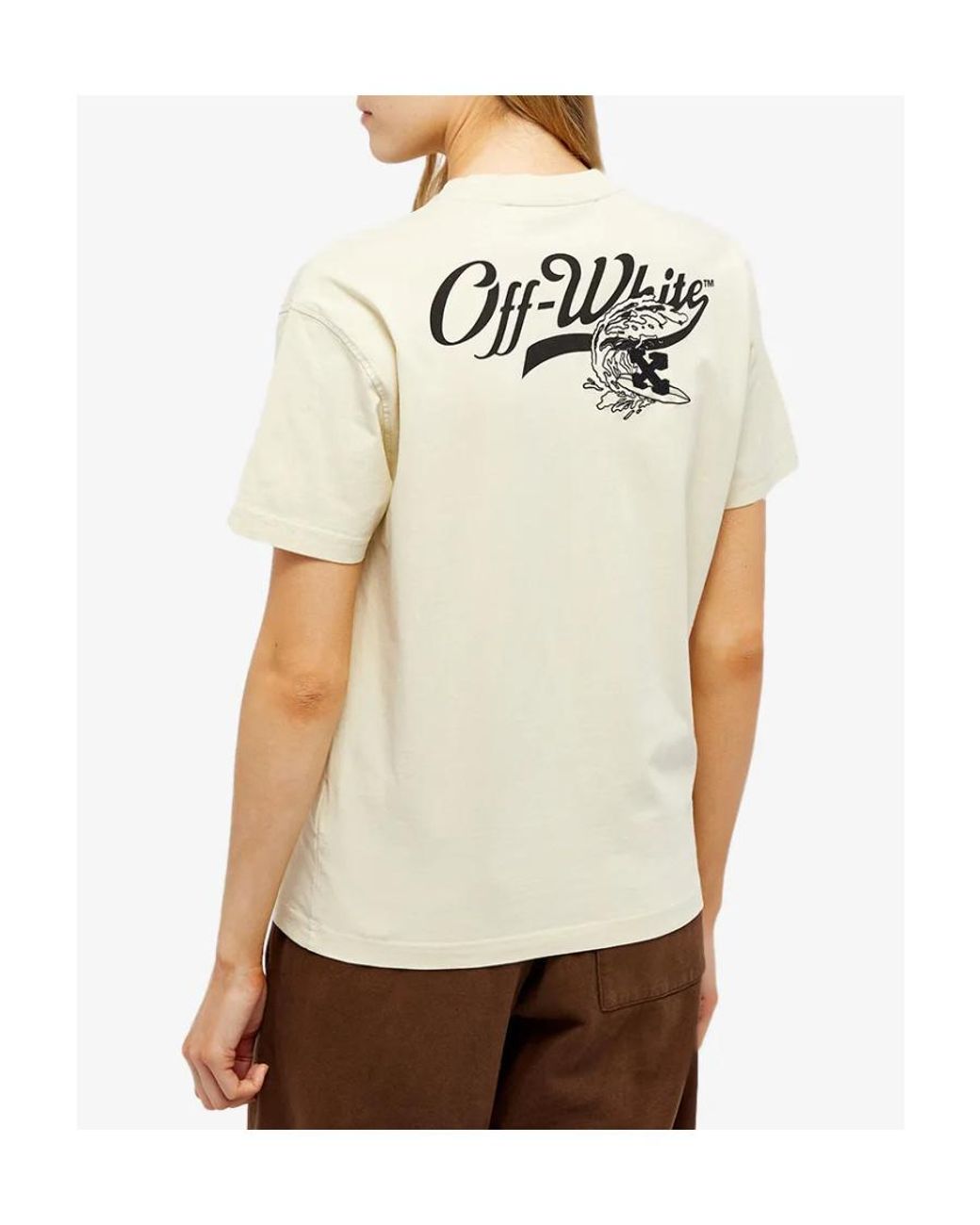 Off-White c/o Virgil Abloh White Surf Script Logo T T-Shirt