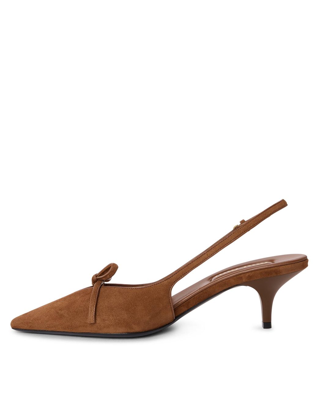 Miu Miu Brown Bow Lowheel Sandals