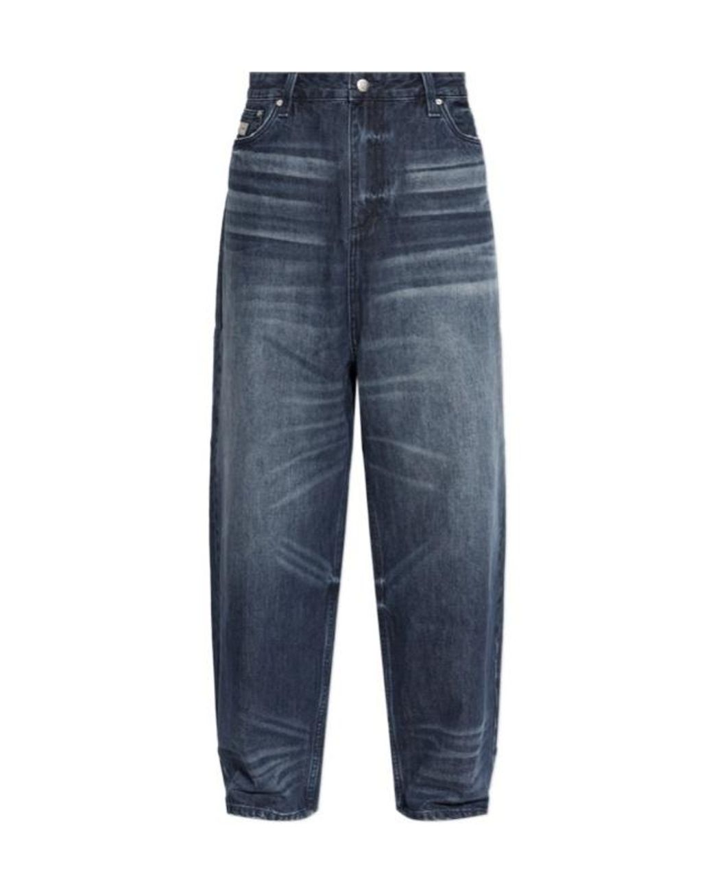 M I S B H V Blue Belt-Loop Jeans for men