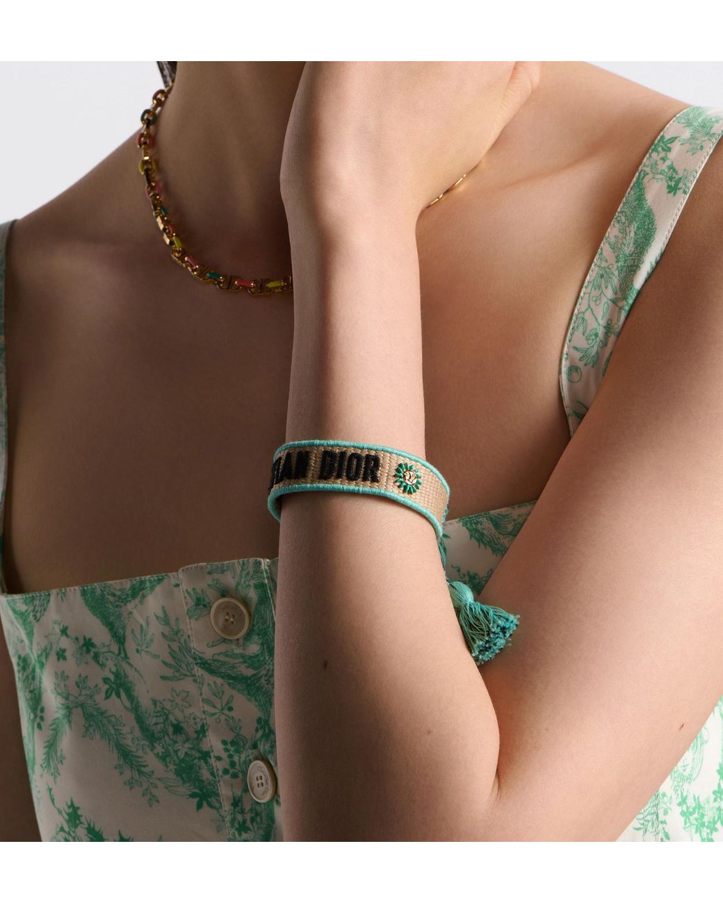 Dior Green Iviera Christian Bracelet