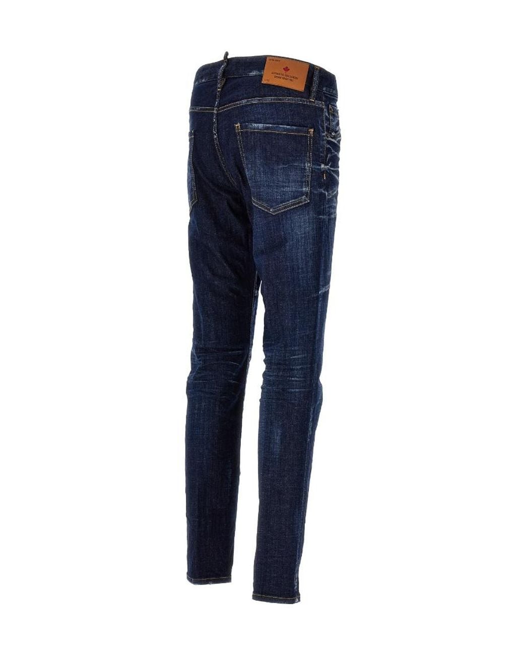 DSquared² Blue Dark Clean Washed Cool Guy Jeans for men