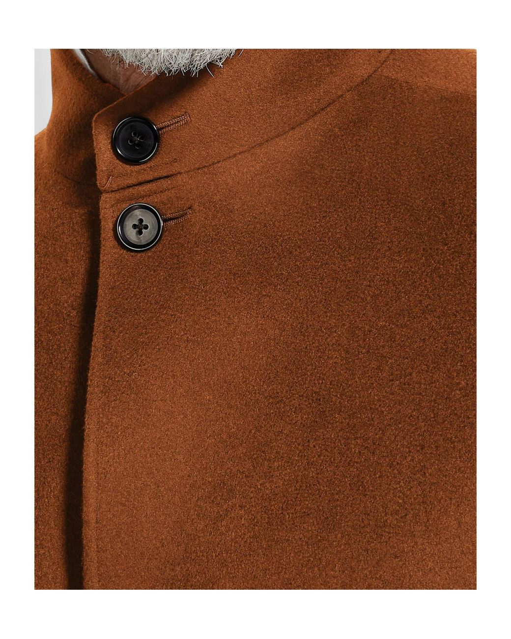 Zegna Brown Buttoned Chore Jacket for men