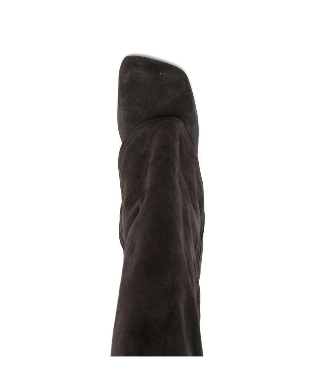 Ash Black Square-Toed Boots