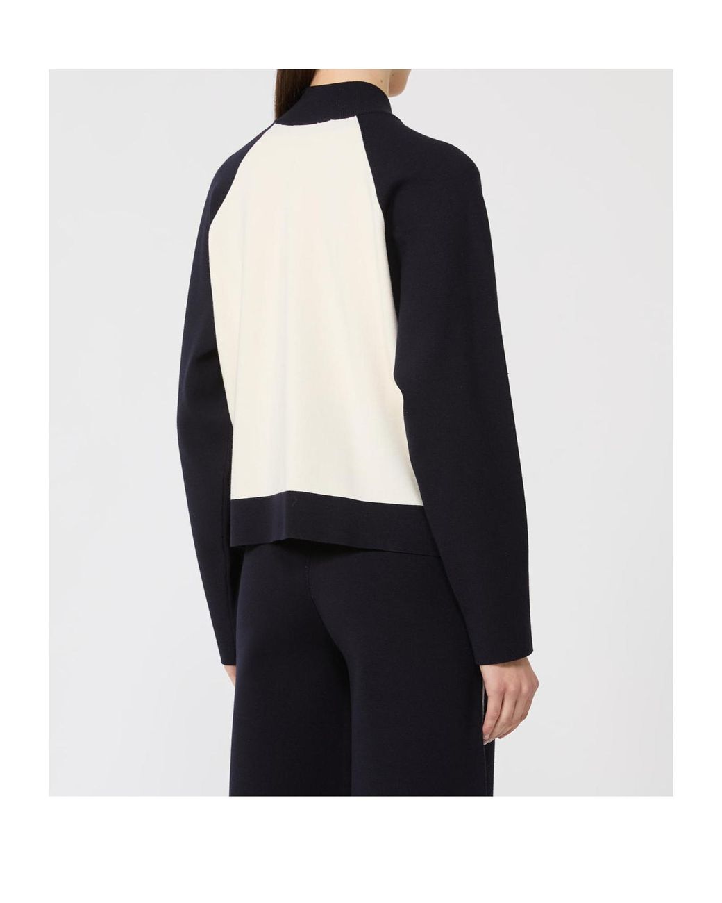 Max Mara Black Zip-Fastening Cardigan