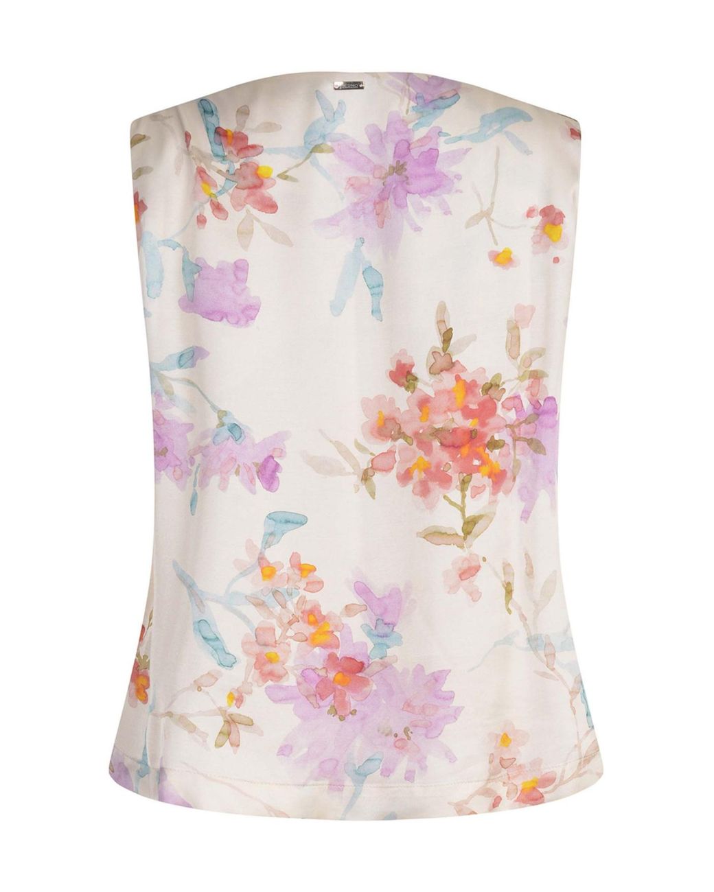Herno White Floral V-Neck Top