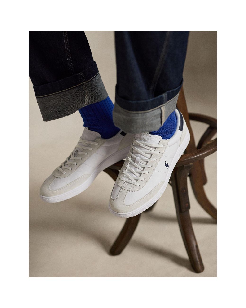 Polo Ralph Lauren White Low-Top Sneakers for men
