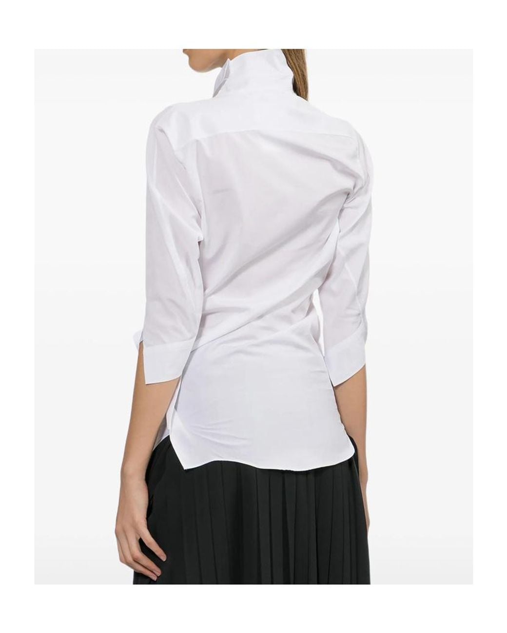 Junya Watanabe White Asymmetrical Shirt
