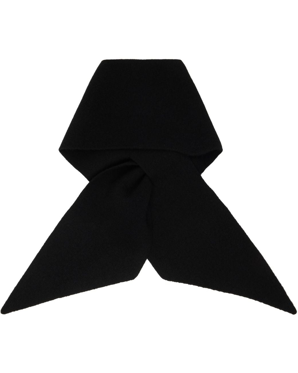 Studio Nicholson Black Solid-Color Scarf