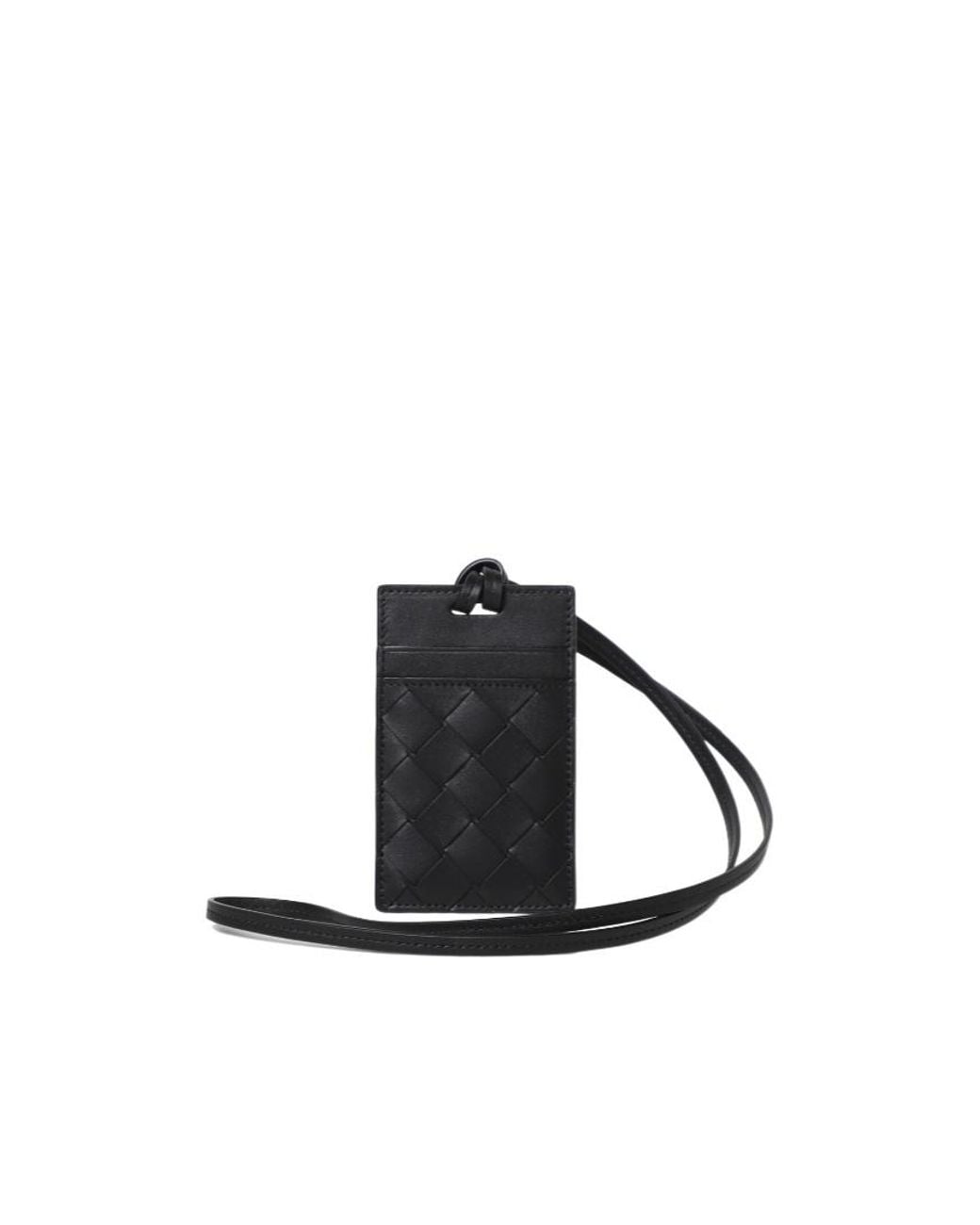 Bottega Veneta White Lanyard Cardholder for men