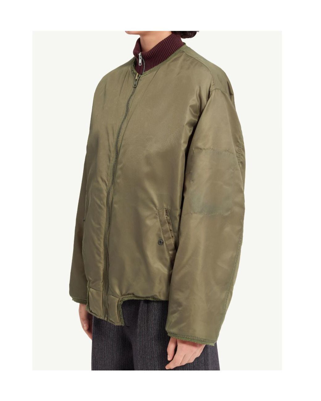 MM6 by Maison Margiela Green Sculptural Hem Jacket