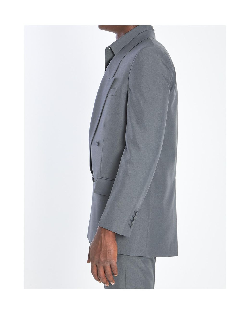 Gucci Black Double-Breasted Tailored Jacket for men