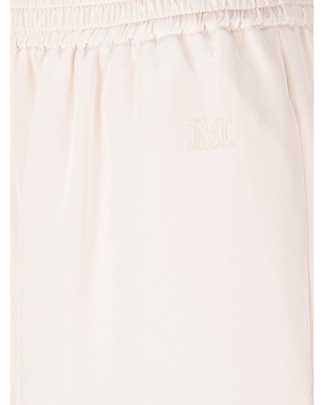 Max Mara White Mxmvolonta Wide-Leg Pants