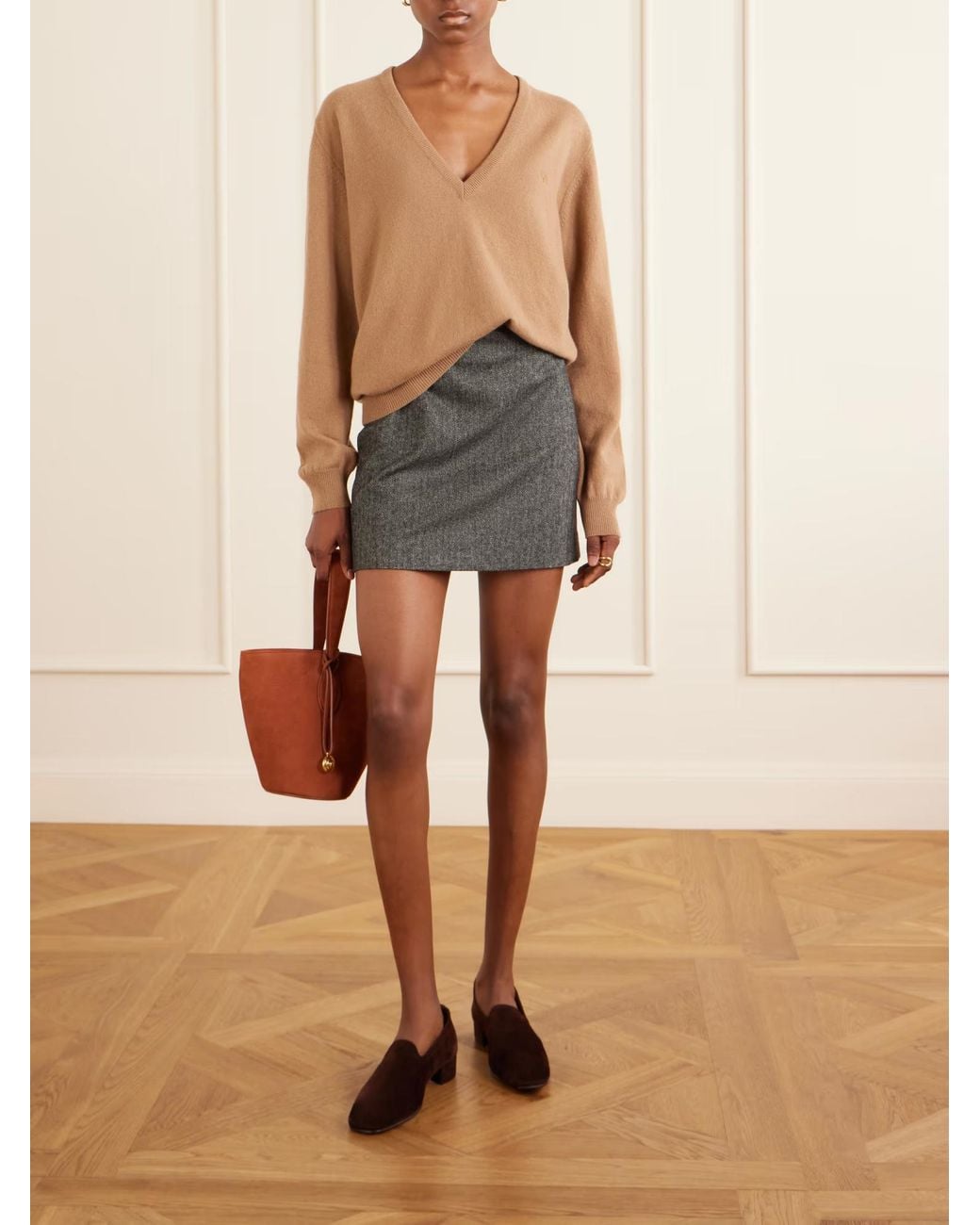 Blazé Milano Natural Highland Embroidered Wool And Cashmere-Blend Sweater