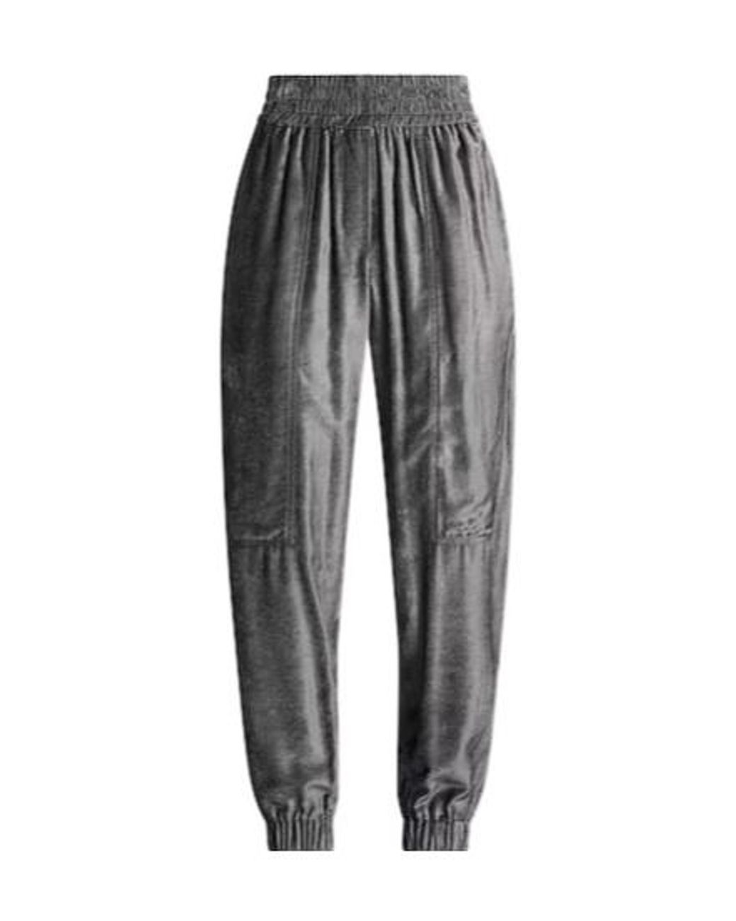 Brunello Cucinelli Gray Solidcolor Velvet Trousers