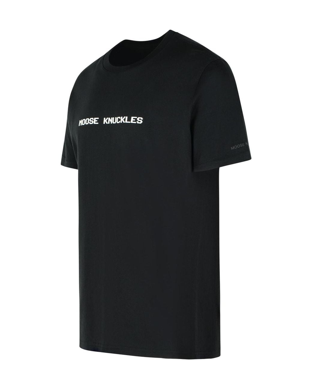 Moose Knuckles Black Cotton T-Shirt for men