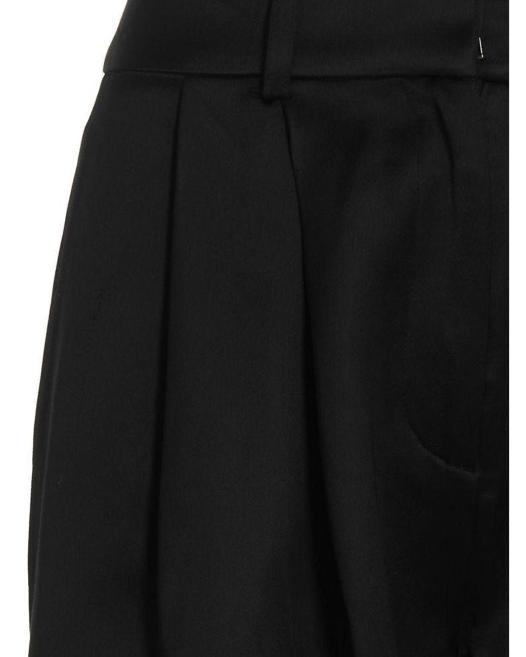 Co. Black Tailored Front Pleat Trousers