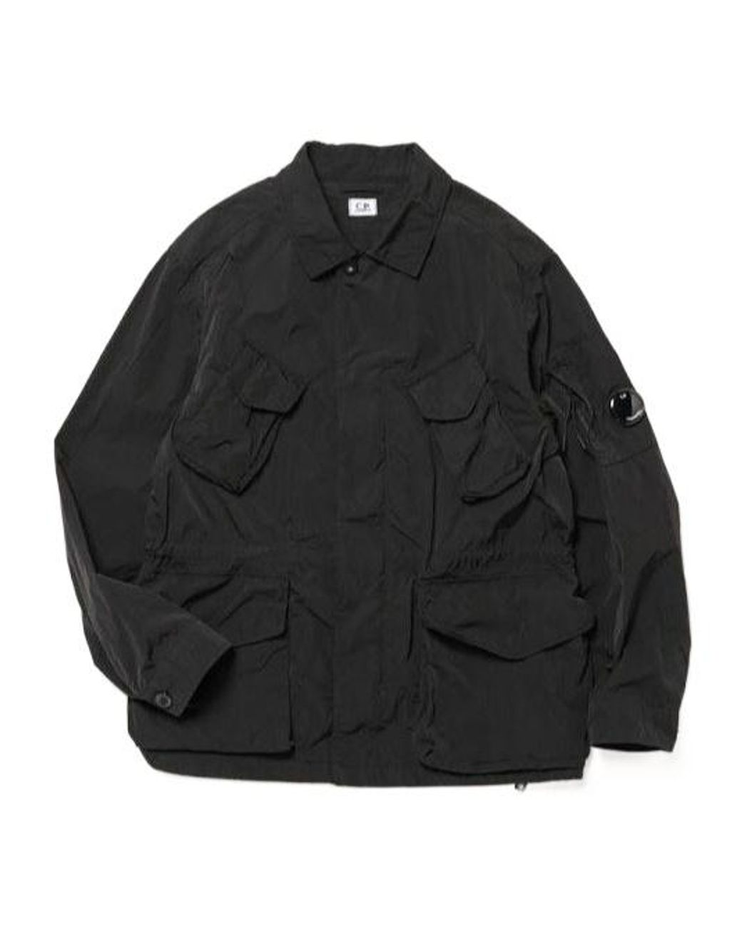 C P Company Black Long-Sleeve Casual Jacket for men