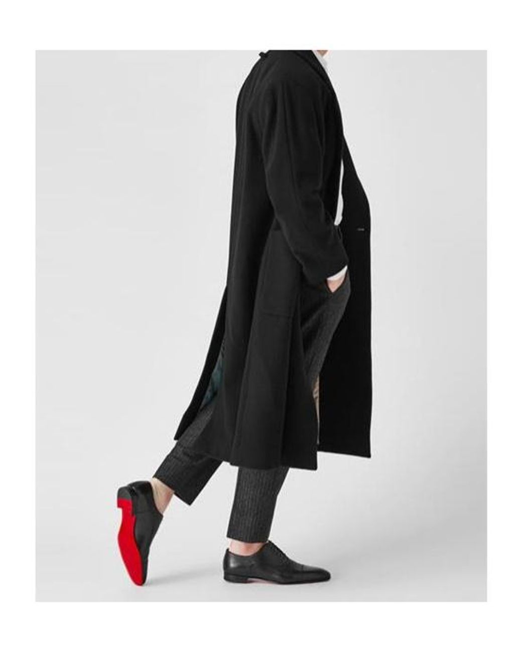 Christian Louboutin Black Lace-Up Business Formal Shoes for men