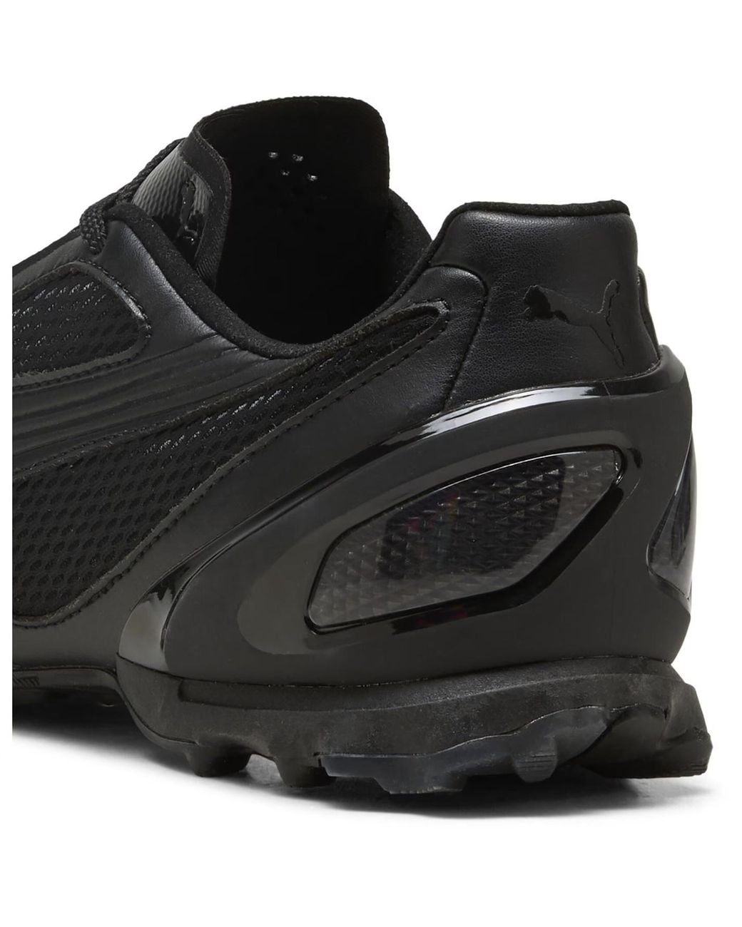 PUMA Black Lace-Up Low-Top Sneakers