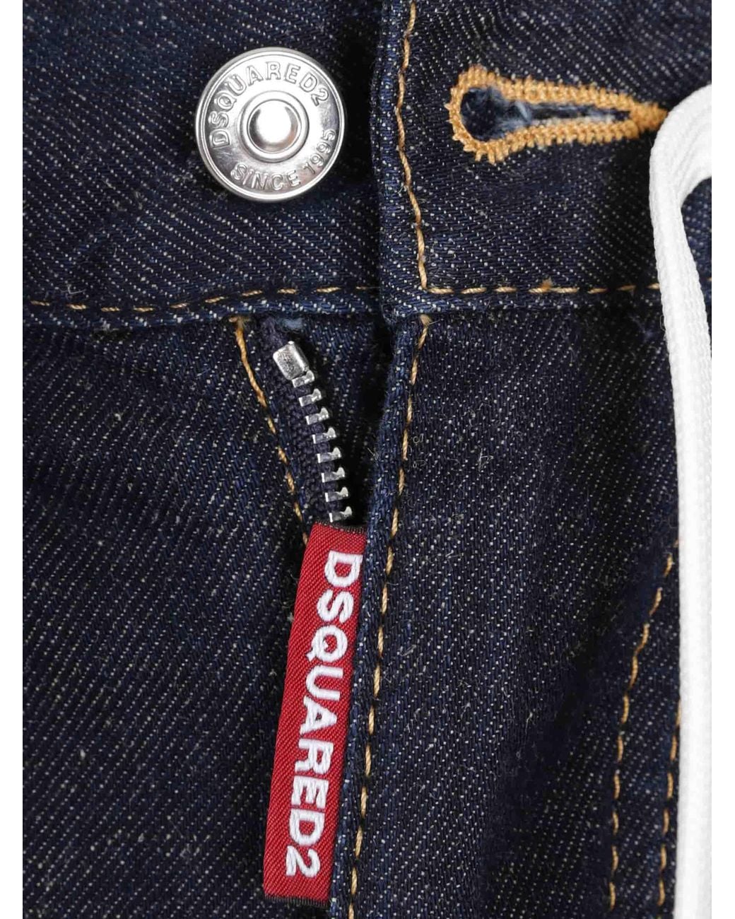 DSquared² Blue Dark Weight Wash Pull On Shorts for men
