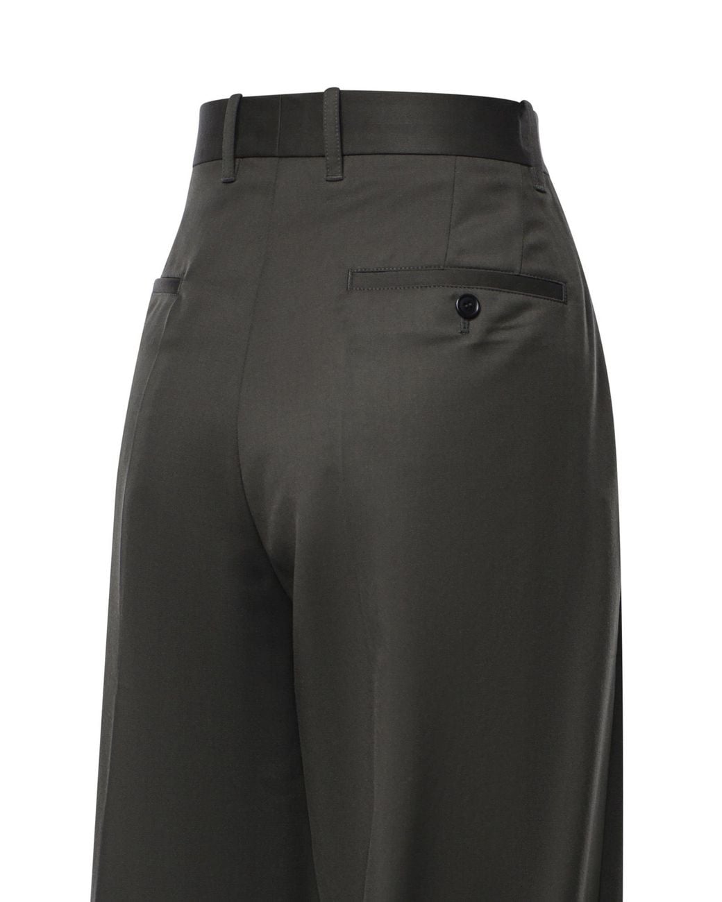 Phoebe Philo Gray Pleated Casual Trousers