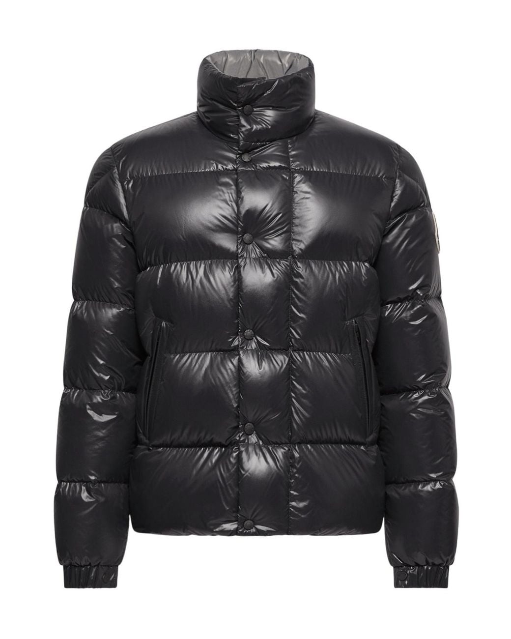 Moncler Black Logo Patch Puffer Jacket for men