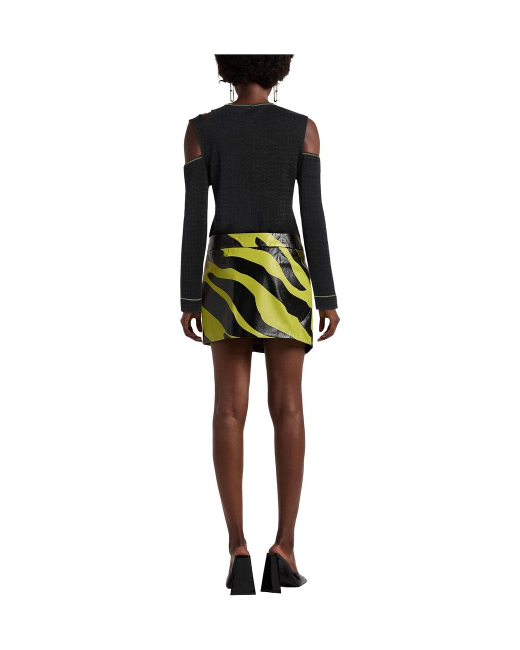 Ganni Black Crew-Neck Knitted Top