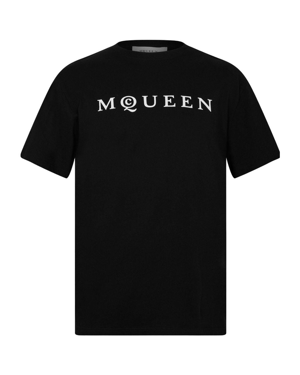 McQueen Black Classic Logo T-Shirt for men