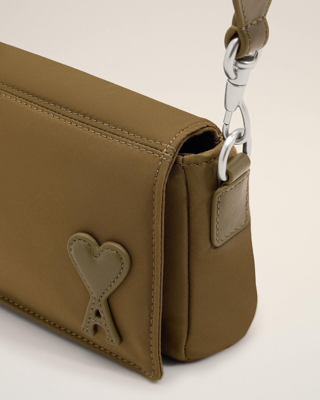 AMI White Nylon Marcel Lunch Box Bag for men