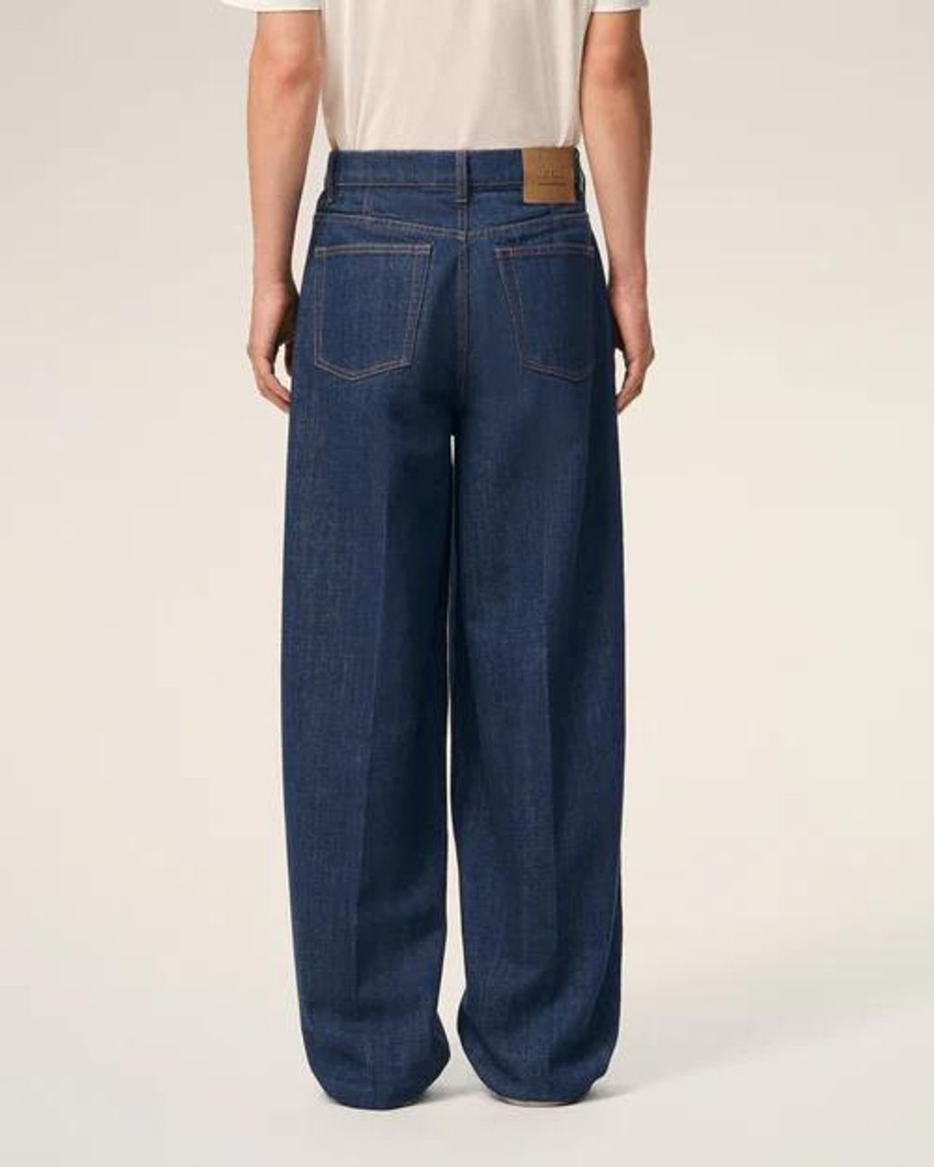 AMI Blue Ami Balloon Fit Jeans for men