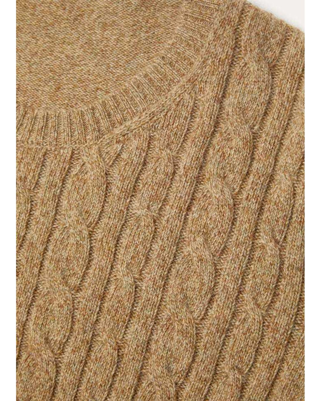 Loro Piana Natural Treccia Crewneck Jumper