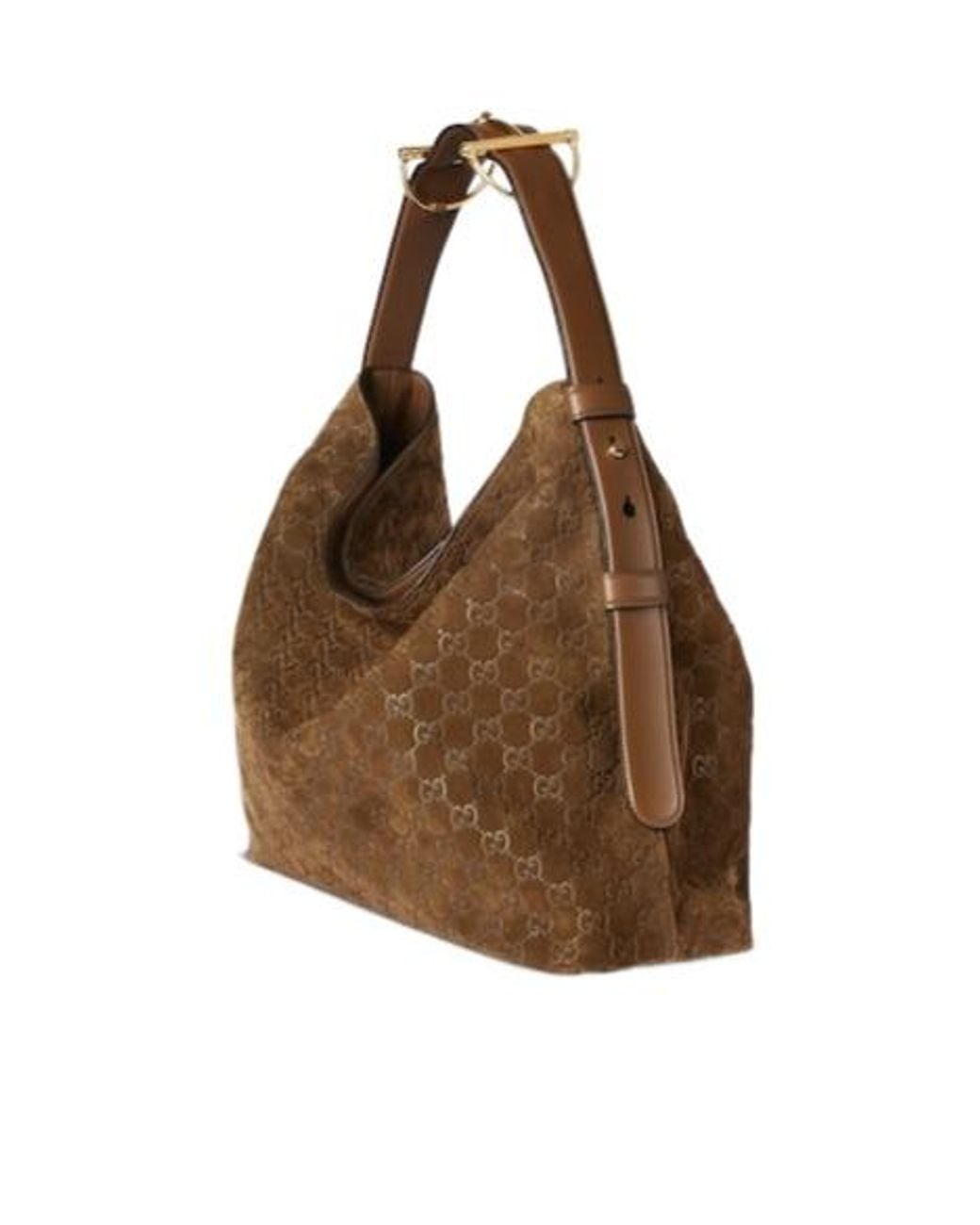 Gucci Brown Beatrix Large Tote Bag, Suede