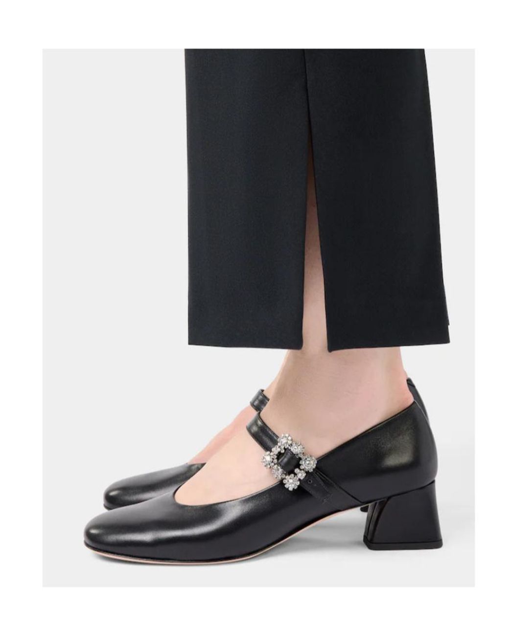 Roger Vivier Black Mini Flowers Babies Heeled Pumps