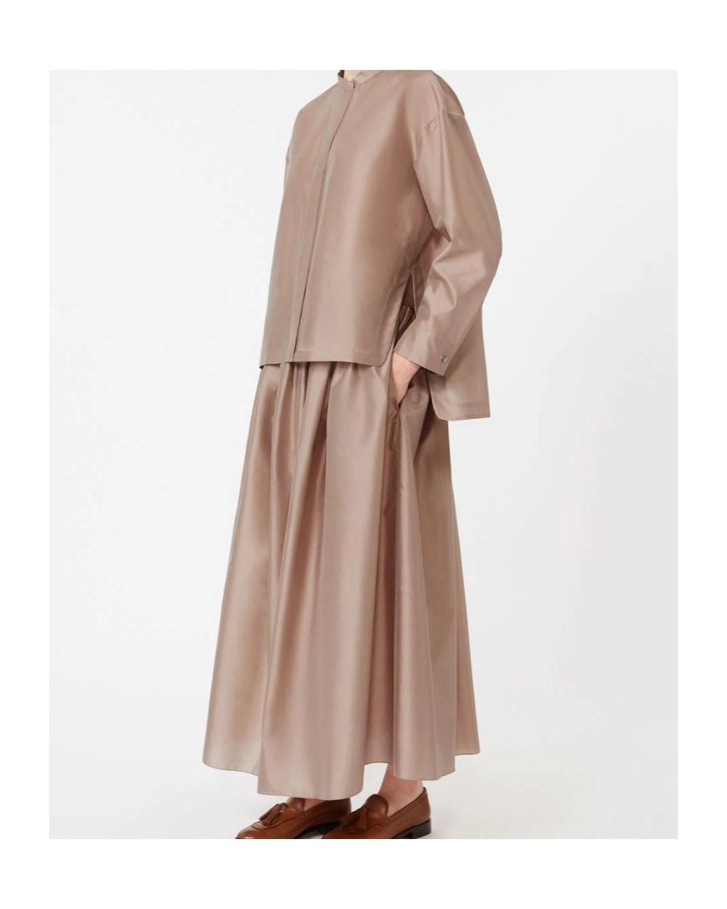 Max Mara Brown 'S Racconto Crewneck Shirt