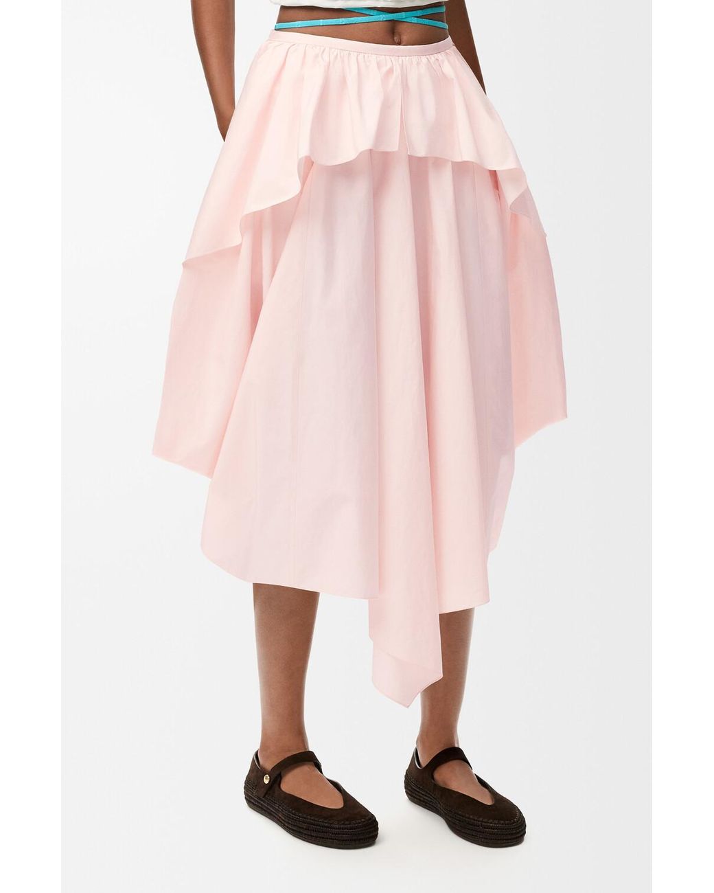 Loewe Pink Asymmetrical Skirt