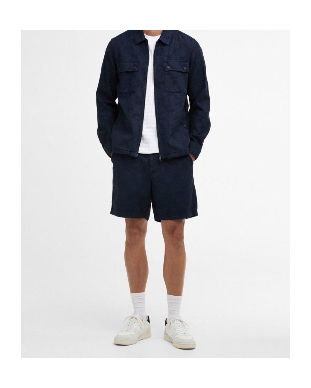 Barbour Blue Logo-Detail Shorts for men