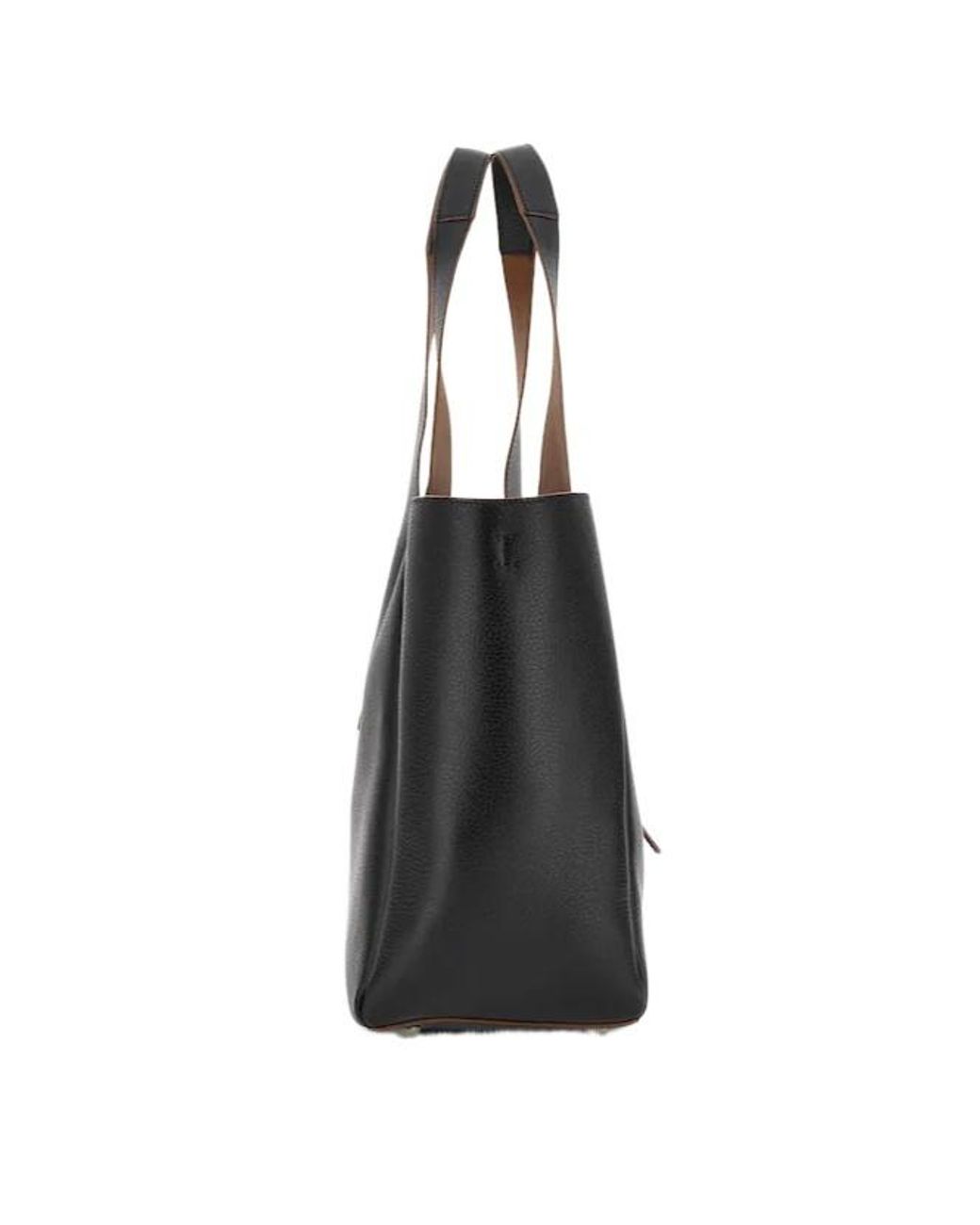 Hogan Black Trend Logo Plaque Tote Bag