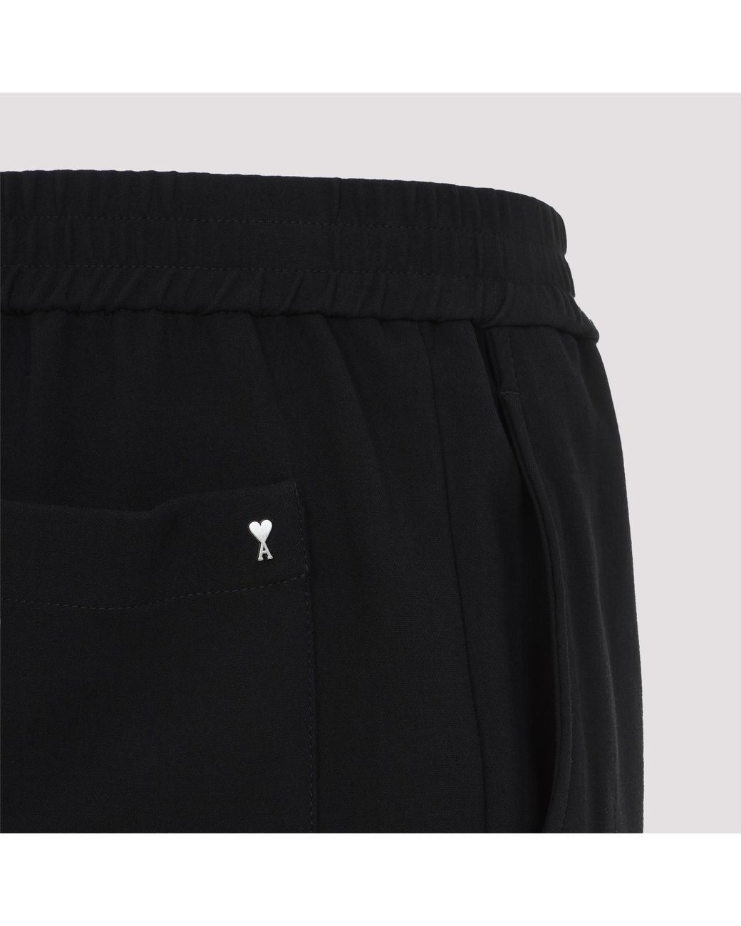 AMI Black Belted Shorts for men